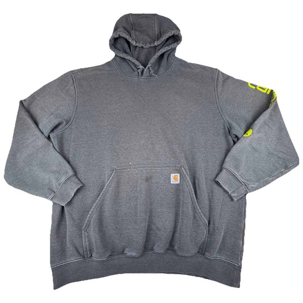 Carhartt Hoodie Mens XL Gray Original Fit Midweight Sweatshirt Workwear K288 026